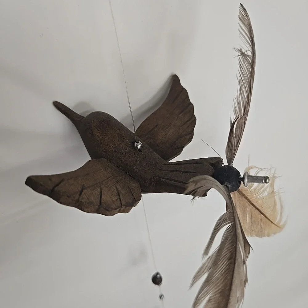 Moose Mountain Trading Co Hummingbird Whirly Bird Hanging‎ Decor